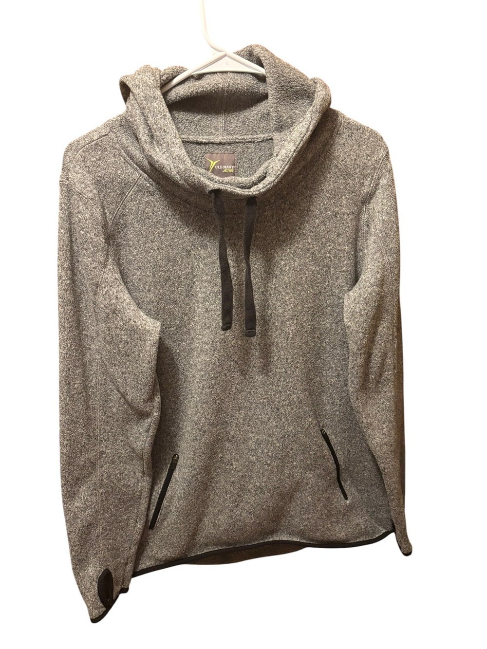 Old Navy Active Gray Pullover Hooded Sweater